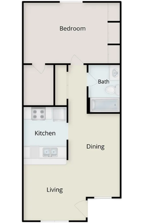 Iconic Village Apartments Denton Floorplan 8