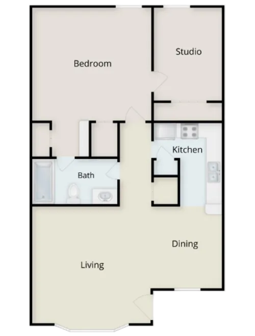 Iconic Village Apartments Denton Floorplan 9