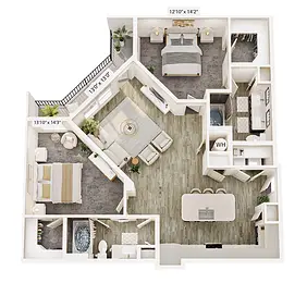 Jefferson Lakehaven Grand Prairie Floorplan 6