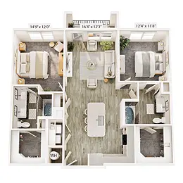 Jefferson Lakehaven Grand Prairie Floorplan 7