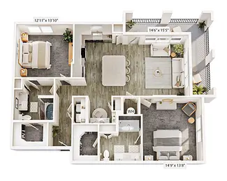 Jefferson Lakehaven Grand Prairie Floorplan 8