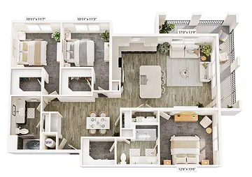 Jefferson Lakehaven Grand Prairie Floorplan 9