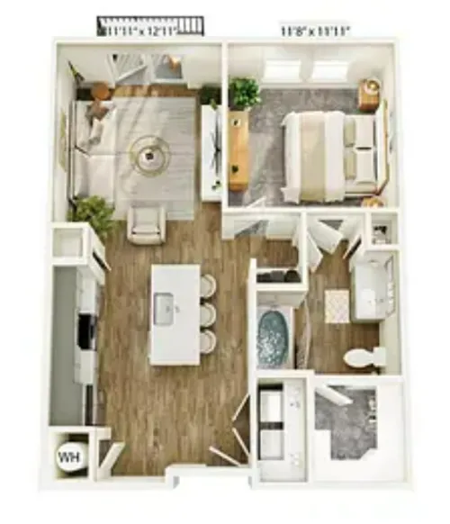 Jefferson Prairie Park Fort Worth FloorPlan 1