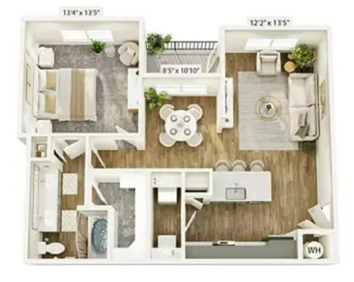 Jefferson Prairie Park Fort Worth FloorPlan 4