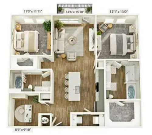 Jefferson Prairie Park Fort Worth FloorPlan 7