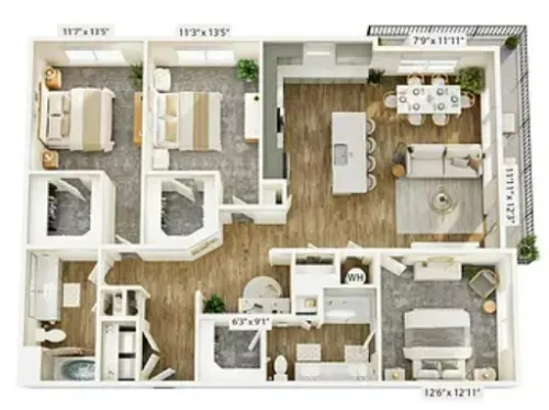 Jefferson Prairie Park Fort Worth FloorPlan 8