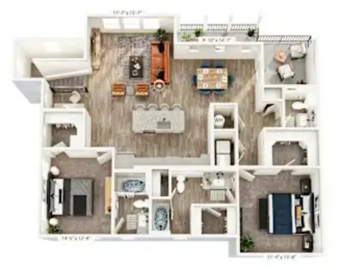 Jefferson Ridglea Village Fort Worth FloorPlan 17