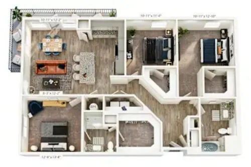 Jefferson Ridglea Village Fort Worth FloorPlan 18