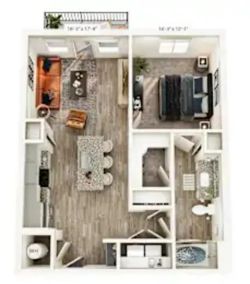 Jefferson Ridglea Village Fort Worth FloorPlan 4