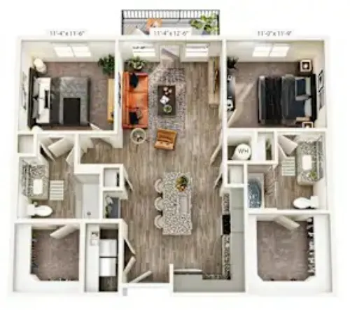 Jefferson Ridglea Village Fort Worth FloorPlan 9