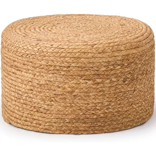 Knit Pouf Ottoman