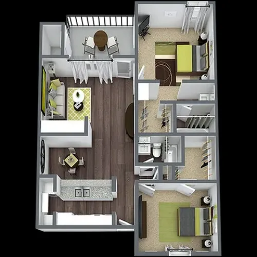 LIV on the Green Apartment Homes Arlington FloorPlan 4