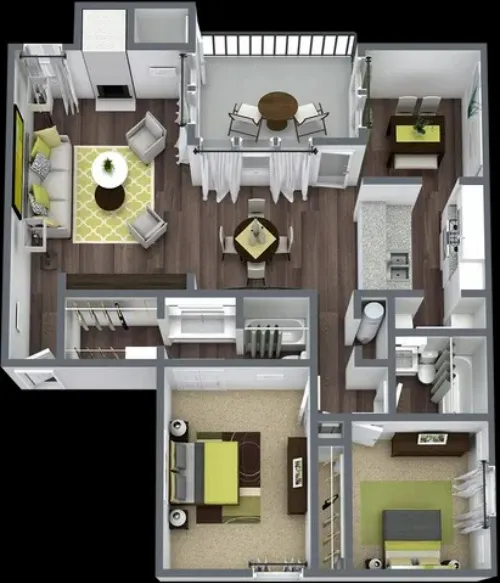 LIV on the Green Apartment Homes Arlington FloorPlan 6