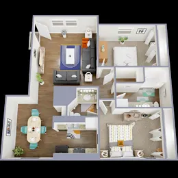 La Bella Apartments Fort Worth Floorplan 3