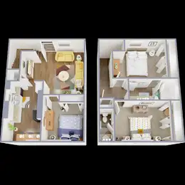 La Bella Apartments Fort Worth Floorplan 6