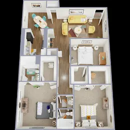 La Bella Apartments Fort Worth Floorplan 7