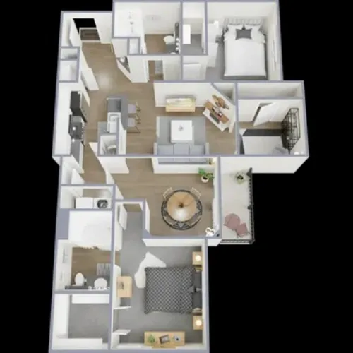 Lake Pointe Apts Fort Worth FloorPlan 11