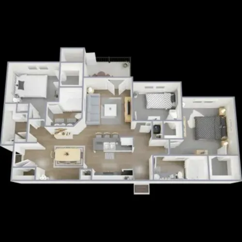 Lake Pointe Apts Fort Worth FloorPlan 16