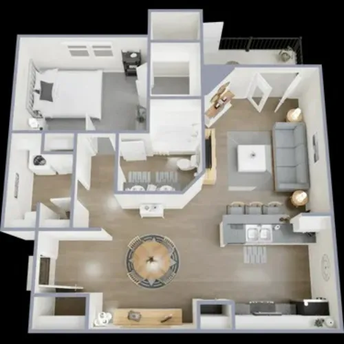 Lake Pointe Apts Fort Worth FloorPlan 3