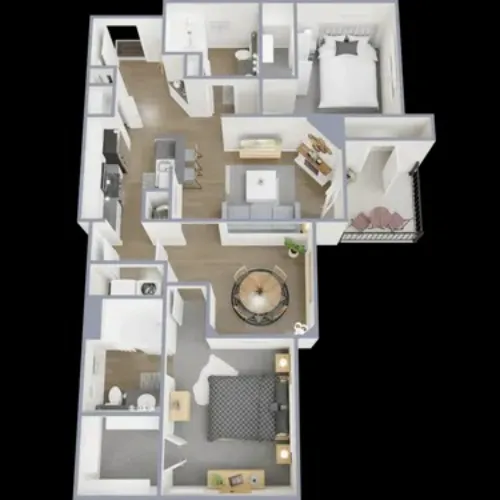 Lake Pointe Apts Fort Worth FloorPlan 9