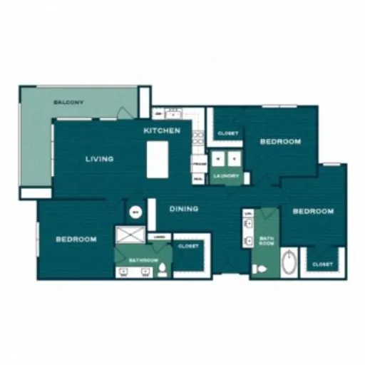 Lakesound Apartments Hickory Creek Floorplan 10