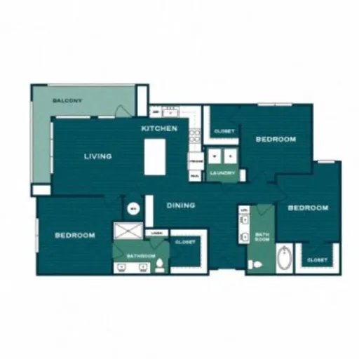 Lakesound Apartments Hickory Creek Floorplan 11