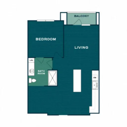 Lakesound Apartments Hickory Creek Floorplan 2