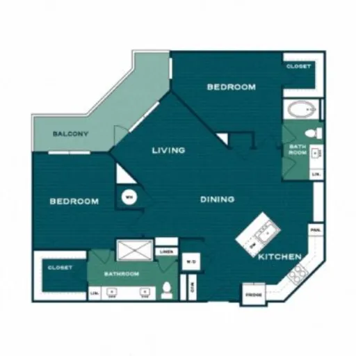 Lakesound Apartments Hickory Creek Floorplan 7