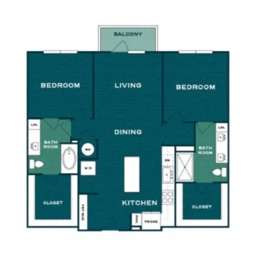 Lakesound Apartments Hickory Creek Floorplan 8