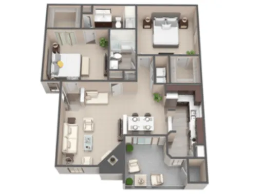Laurel Heights at Cityview Fort Worth Floorplan 6