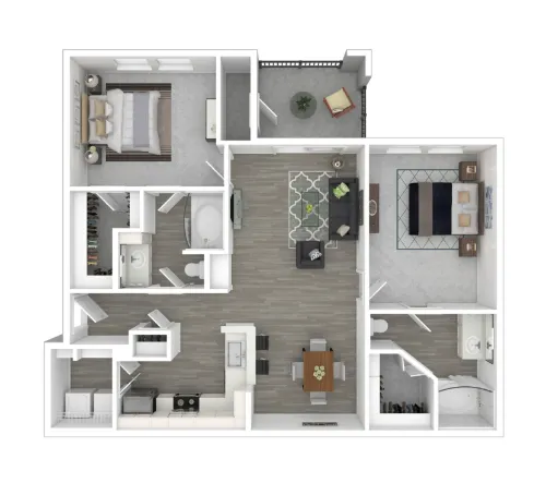 Lauren Apartments Fort Worth Floorplan 8