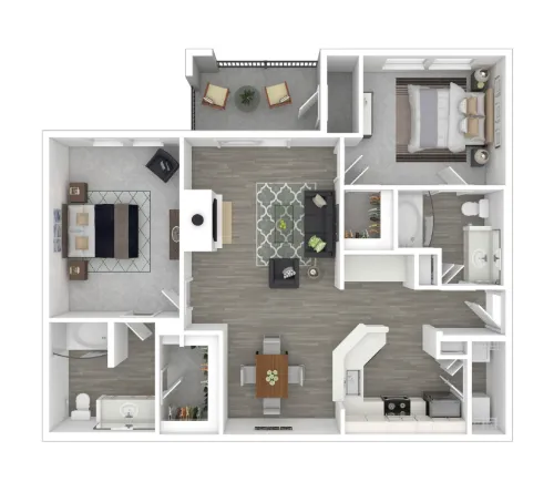 Lauren Apartments Fort Worth Floorplan 9