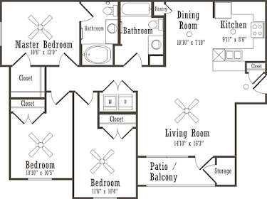 Longhorn Crossing Fort Worth Floorplan 4