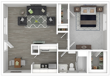 Loreto Apartment Homes Grapevine Floorplan 1