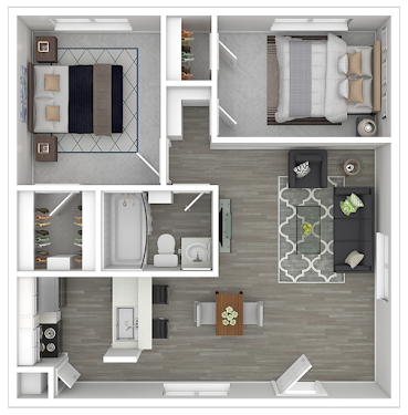 Loreto Apartment Homes Grapevine Floorplan 6