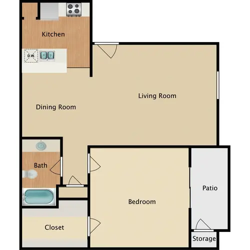 MIA Forest Oaks Arlington Floorplan 3