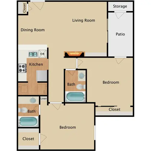 MIA Forest Oaks Arlington Floorplan 7