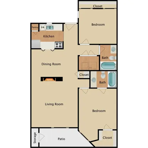 MIA Forest Oaks Arlington Floorplan 8