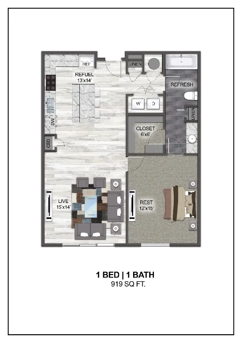 Madera at Leftbank Fort Worth Floorplan 10