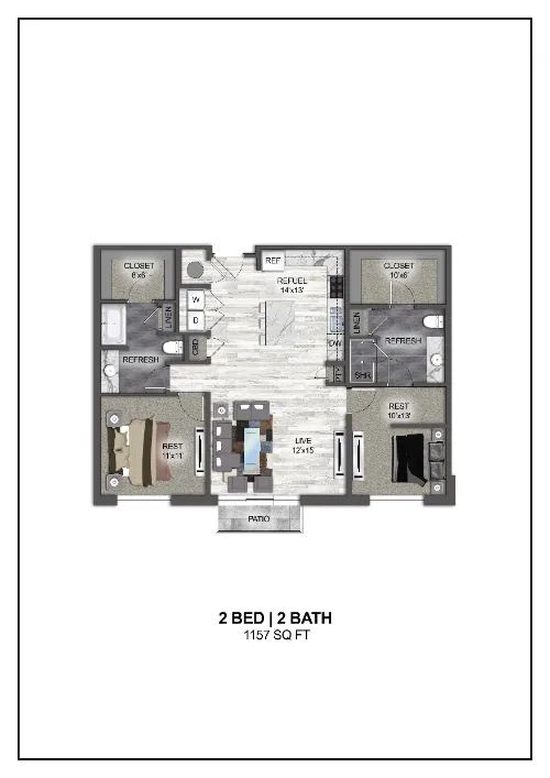 Madera at Leftbank Fort Worth Floorplan 12