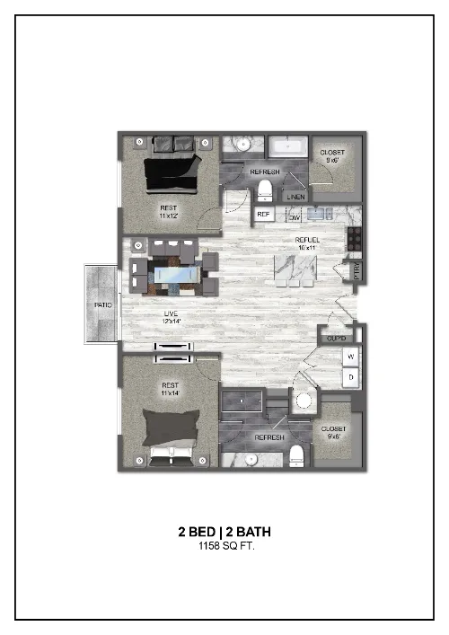 Madera at Leftbank Fort Worth Floorplan 13
