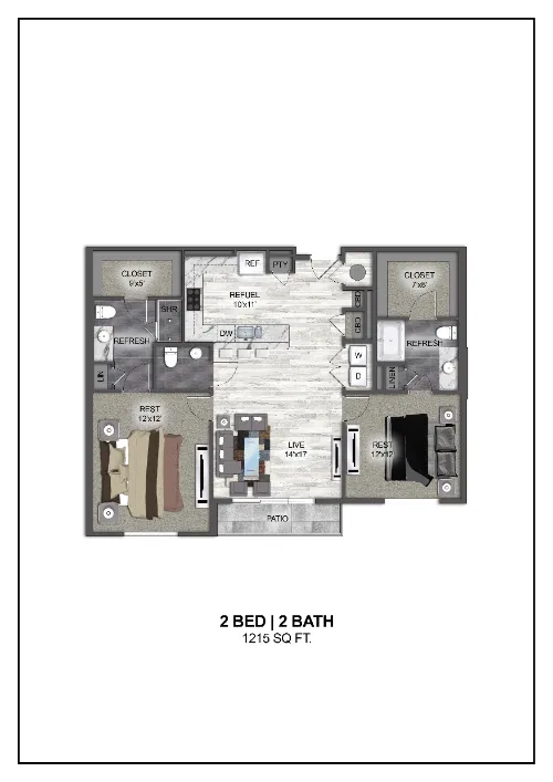 Madera at Leftbank Fort Worth Floorplan 14