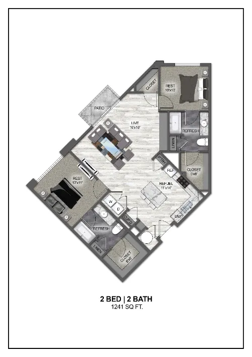 Madera at Leftbank Fort Worth Floorplan 16