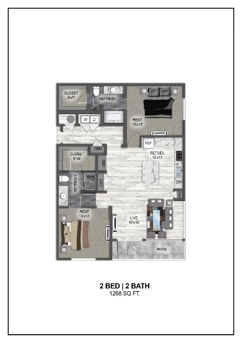 Madera at Leftbank Fort Worth Floorplan 19