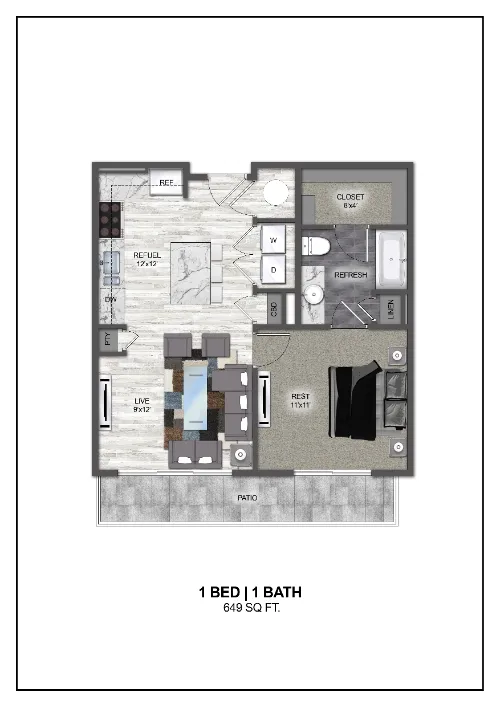 Madera at Leftbank Fort Worth Floorplan 2