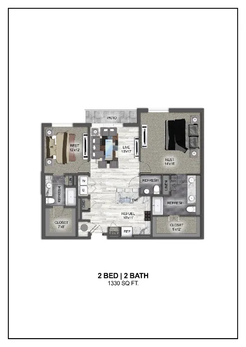 Madera at Leftbank Fort Worth Floorplan 23