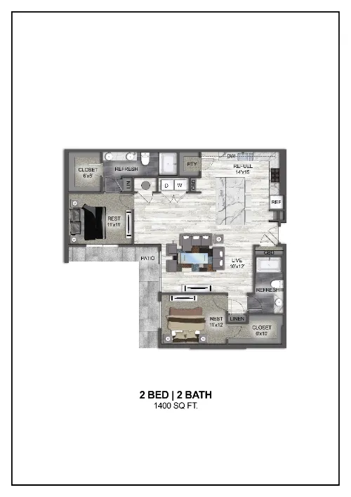 Madera at Leftbank Fort Worth Floorplan 24