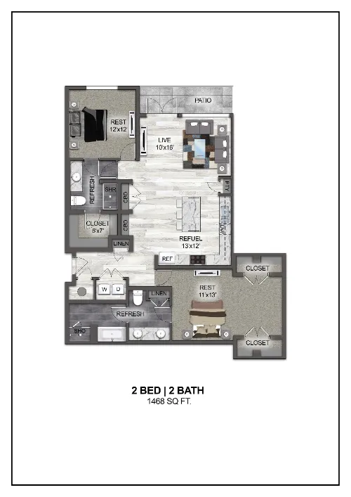 Madera at Leftbank Fort Worth Floorplan 25