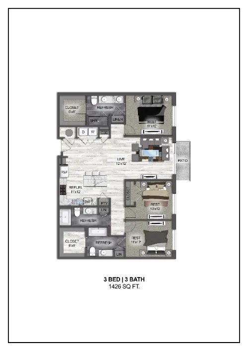 Madera at Leftbank Fort Worth Floorplan 26