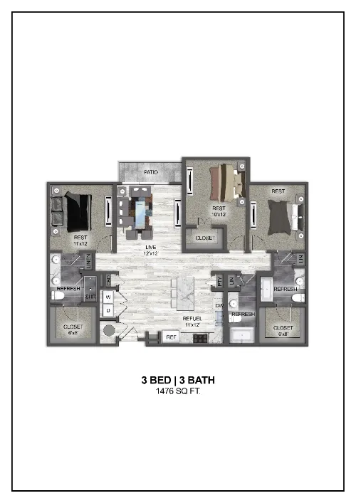 Madera at Leftbank Fort Worth Floorplan 27